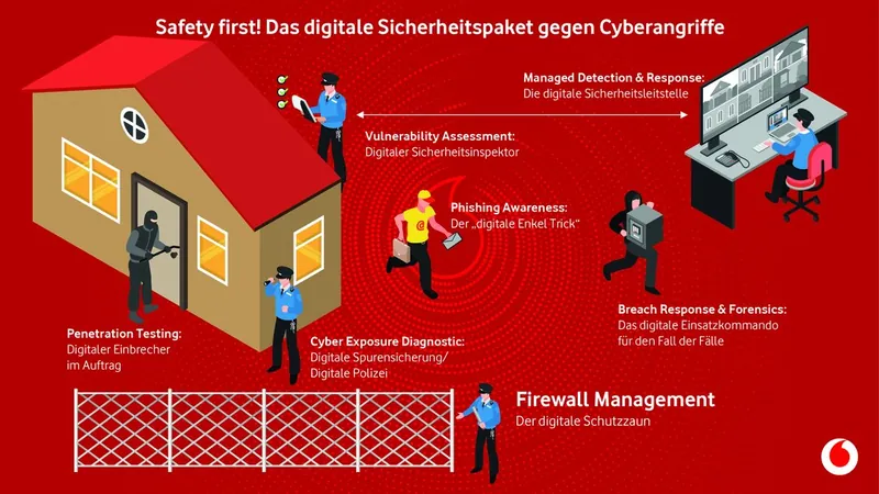 Grafik: Das digitale Sicherheitspaket gegen Cyberangriffe