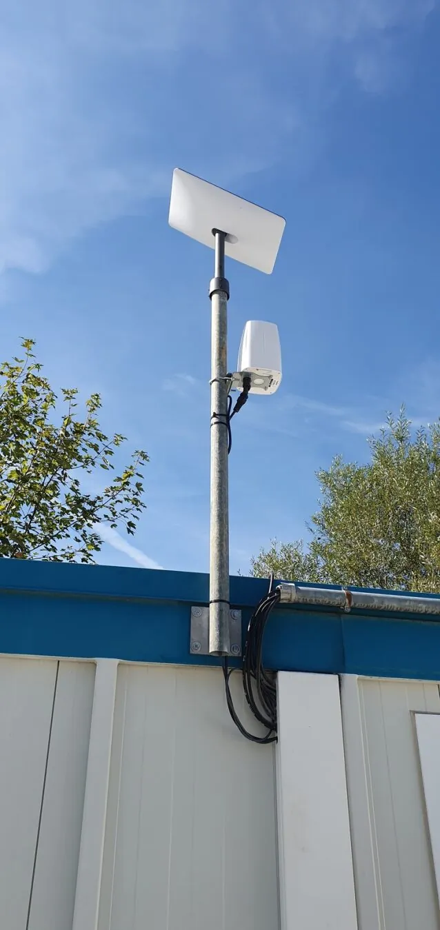Antenne an einem Container