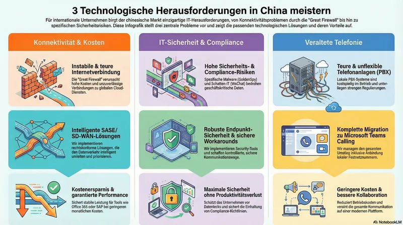 Infografik: 3 Technologische Herausforderungen in China meistern