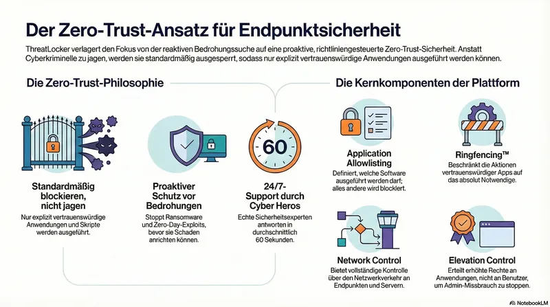 Infografik: Der Zero-Trust-Ansatz für Endpunktsicherheit